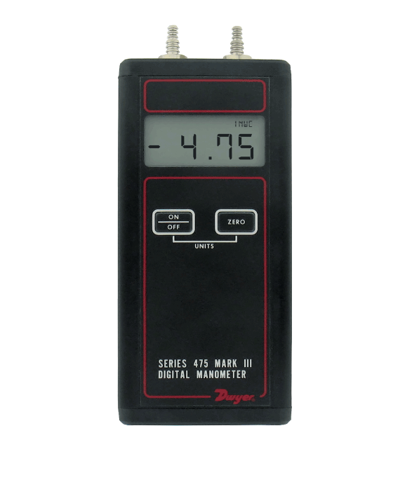 Dwyer Instruments 475-2-FM | Digital Pressure Meter | 1.44Psi | Model 475-2-Fm | NULL