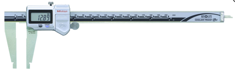Mitutoyo 550-311-20 Digital ABS Caliper, Nib Style Jaws IP67
Inch/Metric, 0-8"/0-200mm