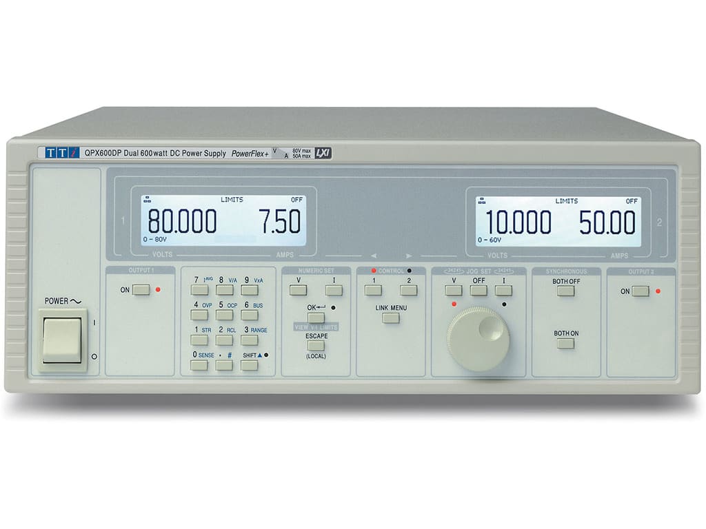 TTi QPX600DP | Analog Power Supplies | Max 80V or 50A RS232/USB/LAN(LXI) | Dual 600W PowerFlex 