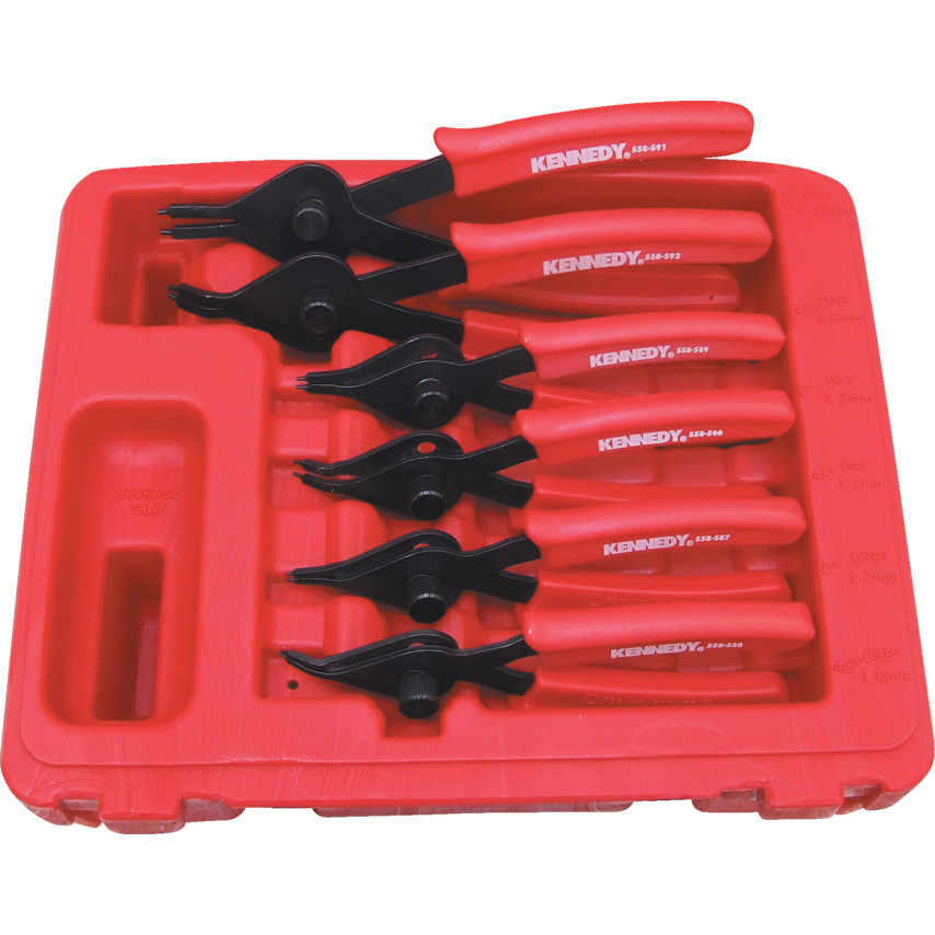 Kennedy 10-48mm REVERSIBLE CIRCLIP PLIER SET (6-PCE)